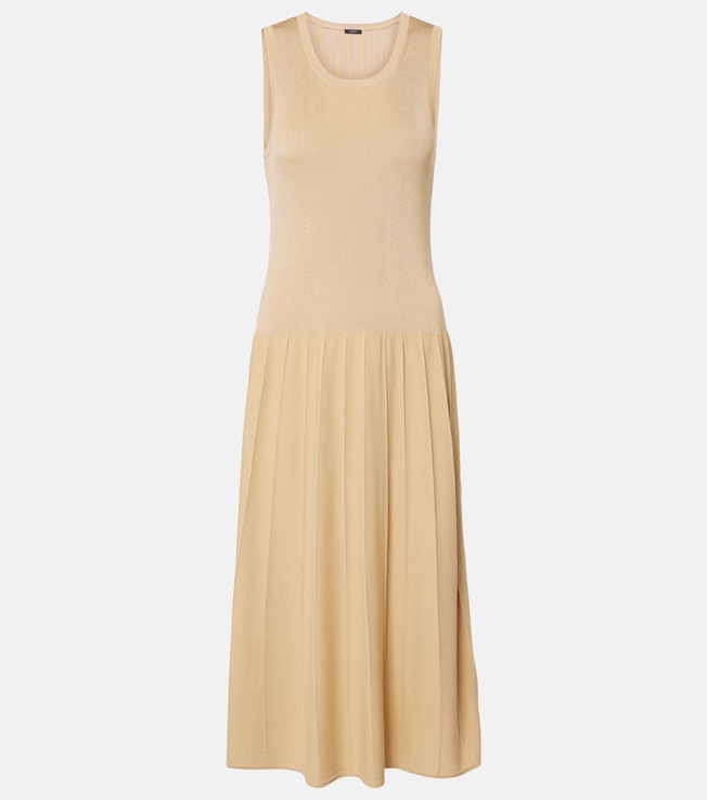 Pleated midi dress | Joseph