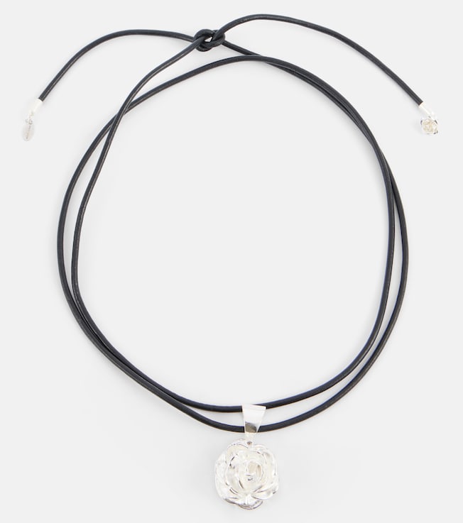 Rose sterling silver charm necklace | Magda Butrym