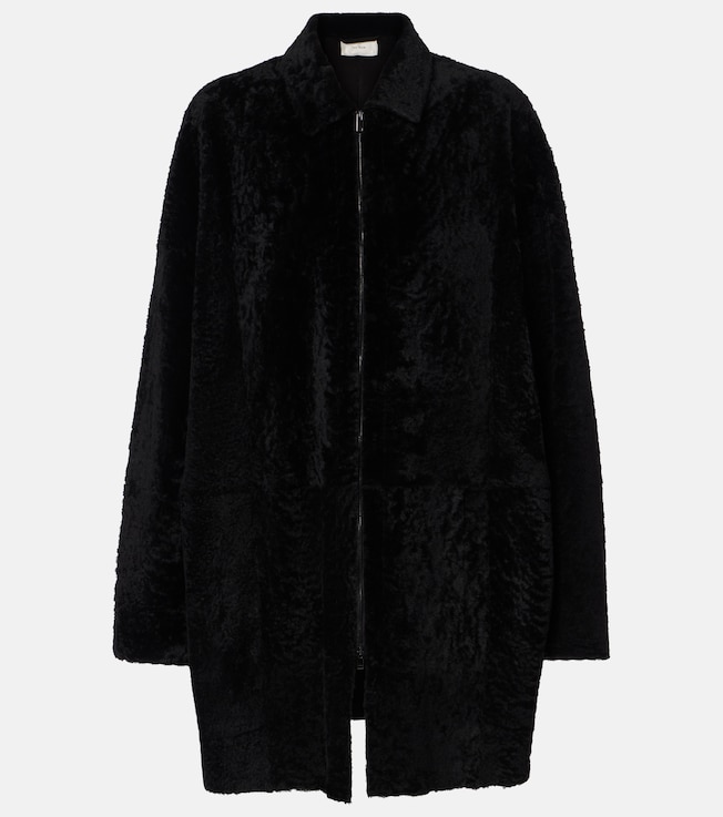 Sheeran shearling coat | The Row