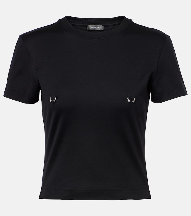 Ruched cotton top | Mugler