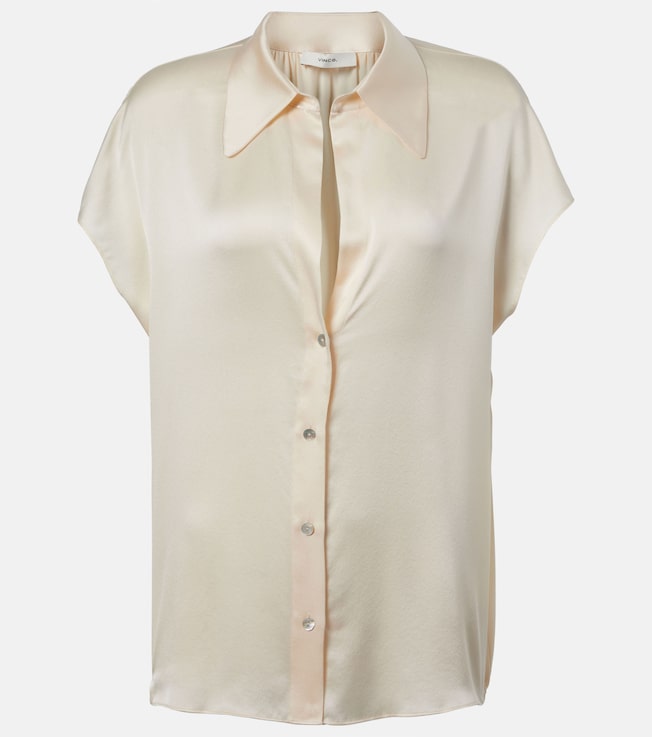 Silk satin blouse | Vince