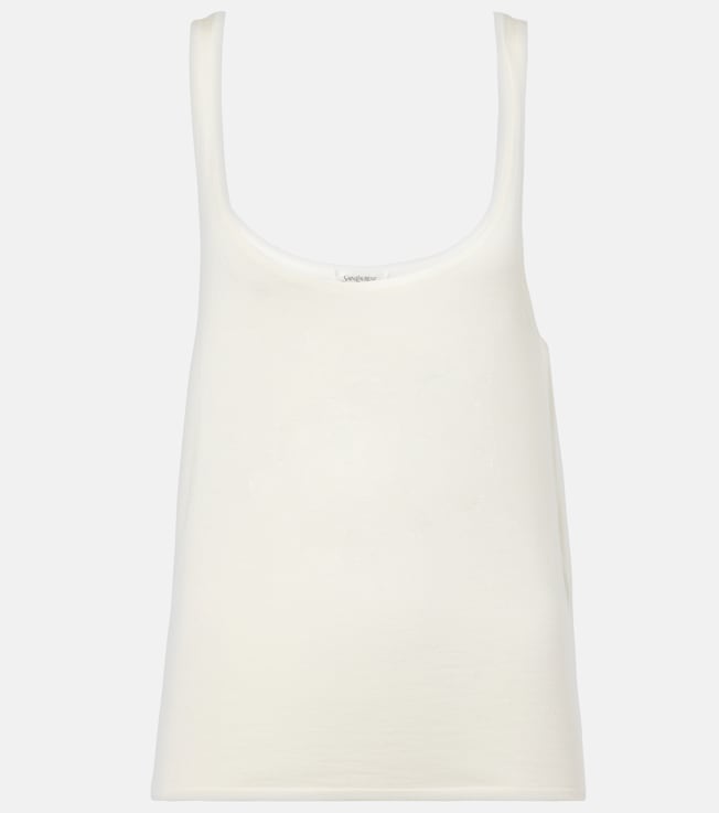 Cashmere, wool, and silk tank top | Saint Laurent