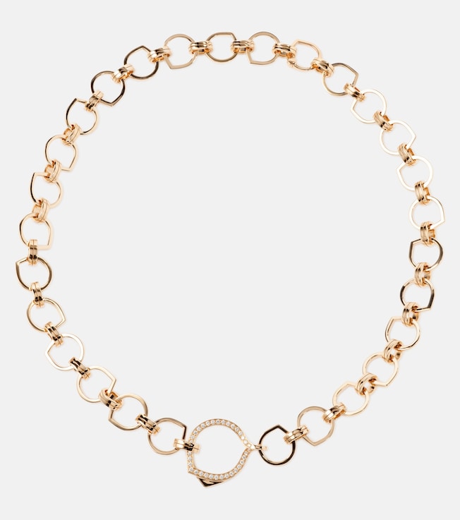 Antifer 18kt rose gold necklace with diamonds | Repossi