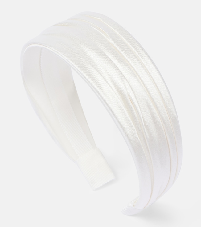 Natasha silk satin headband | Jennifer Behr