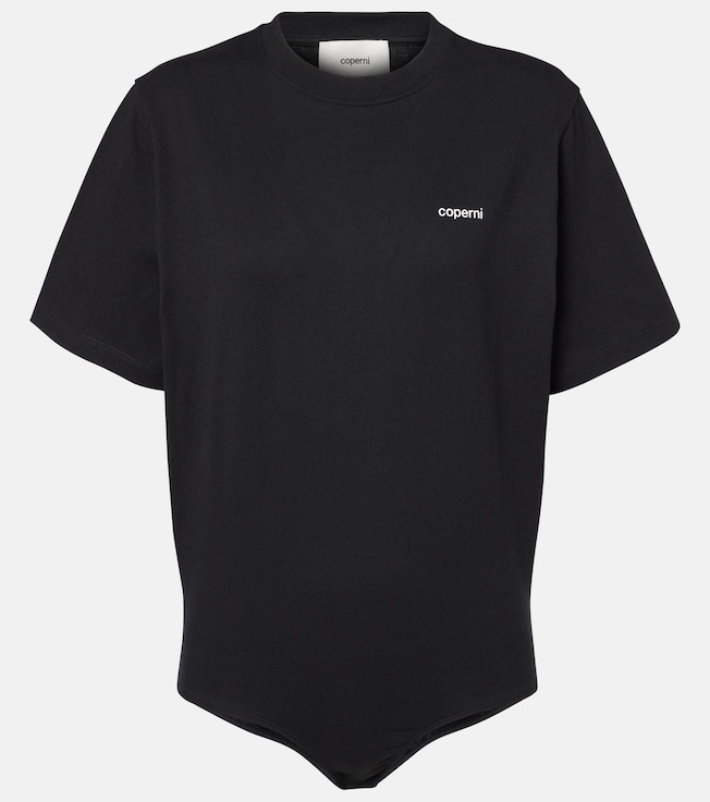Logo cotton bodysuit | Coperni