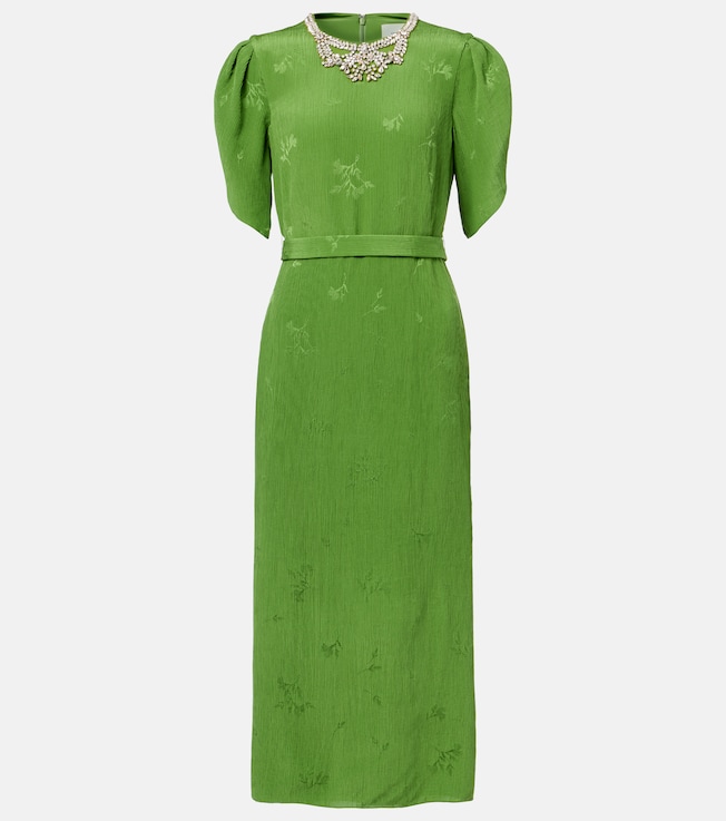 Embellished jacquard cocktail dress | Erdem