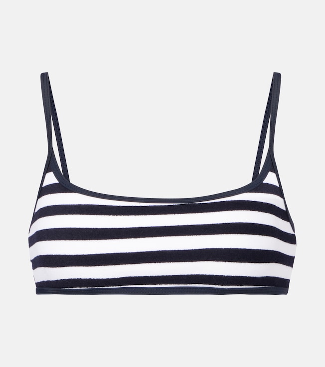 Muse Scoop striped bikini top | Jade Swim