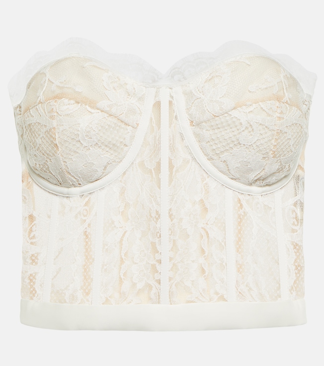 Guipure lace bustier | McQueen