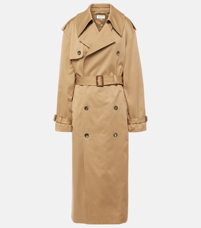 Cotton gabardine trench coat | Saint Laurent