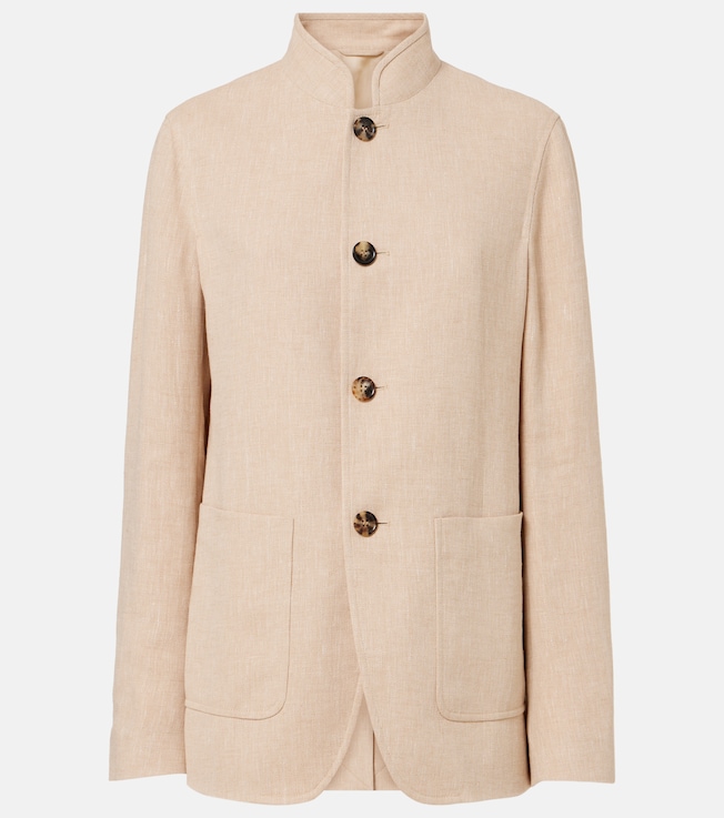 Spagna linen crêpe jacket | Loro Piana