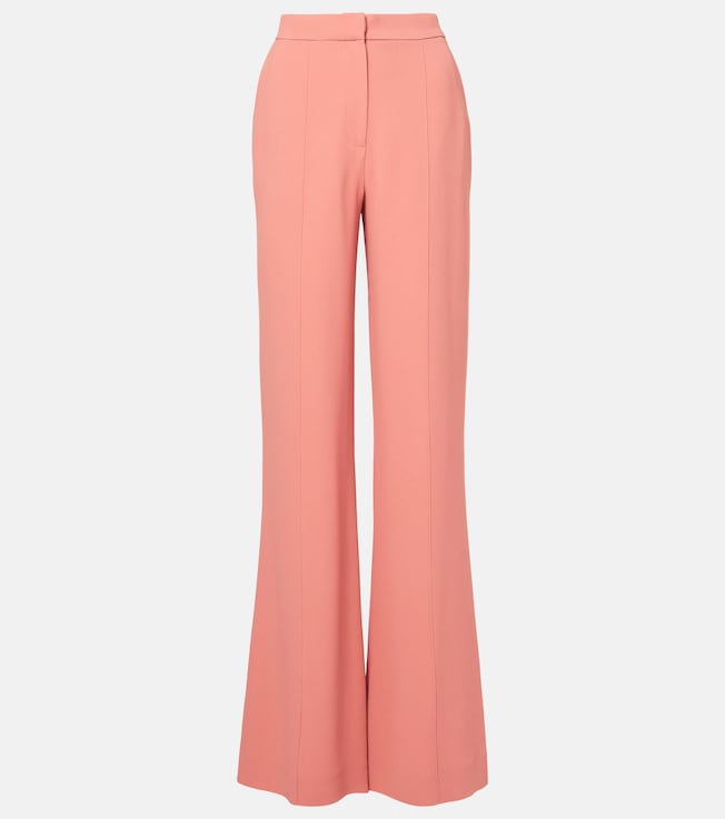 High-rise cady flared pants | Elie Saab