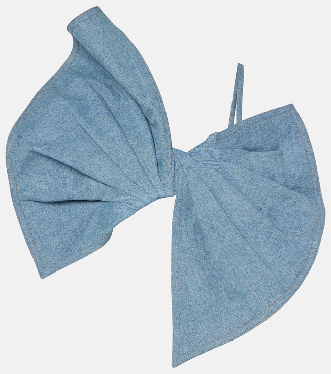 Bow-detail denim top | Nina Ricci