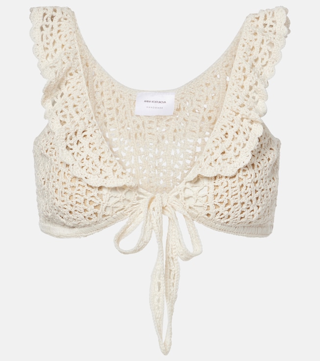 Brigitte crochet cotton top | Anna Kosturova