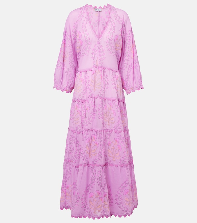 Printed cotton maxi dress | Juliet Dunn