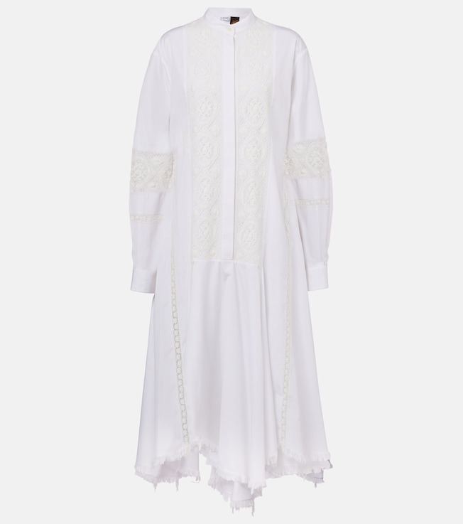 Paula's Ibiza cotton poplin shirt dress | Loewe