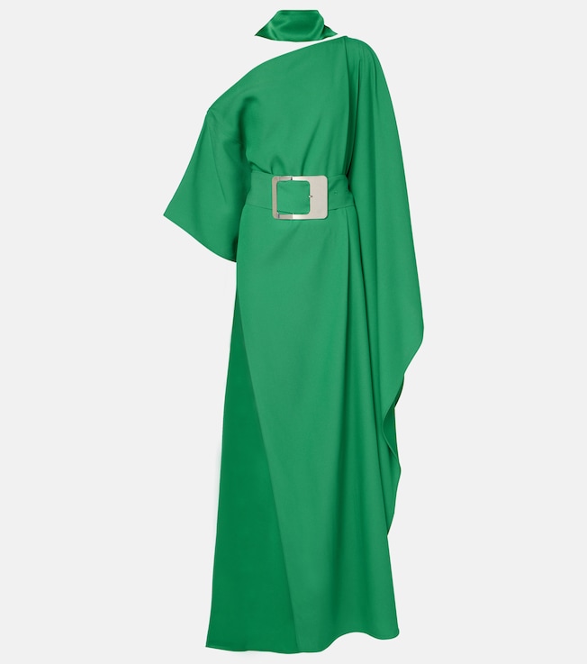 Taylor scarf-detail crêpe cady kaftan | Taller Marmo