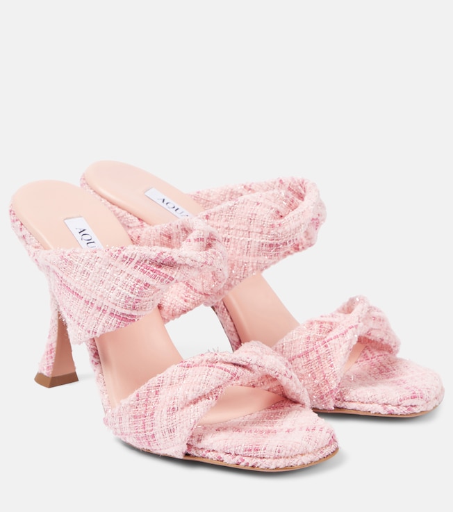 Twist 95 tweed mules | Aquazzura
