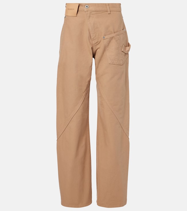 Twisted wool wide-leg pants | JW Anderson