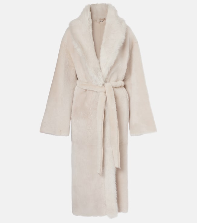 Isadora shearling wrap coat | Nour Hammour