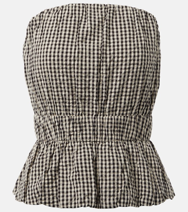 Aurelia gingham cotton top | Posse