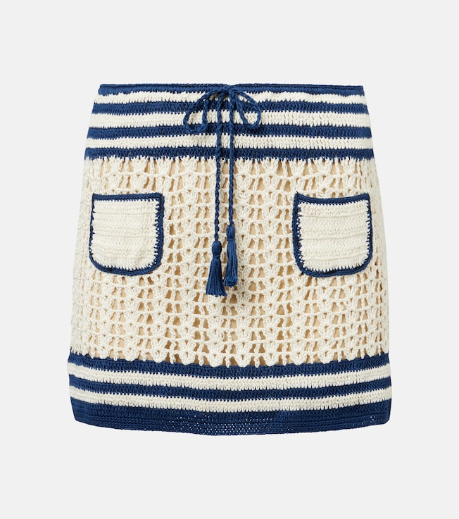 Gabrielle crochet cotton miniskirt | Anna Kosturova