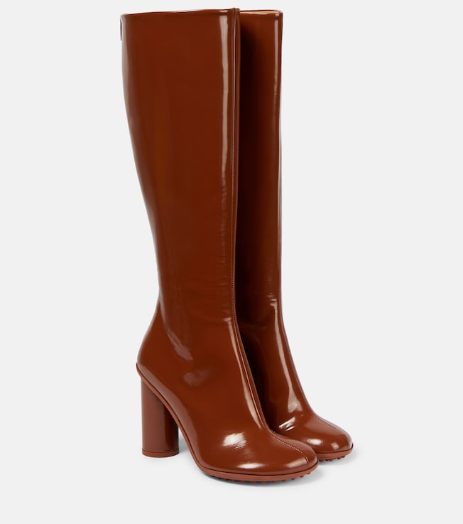 Leather knee-high boots | Bottega Veneta