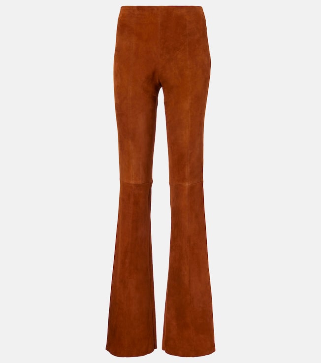 Gege suede flared pants | Stouls