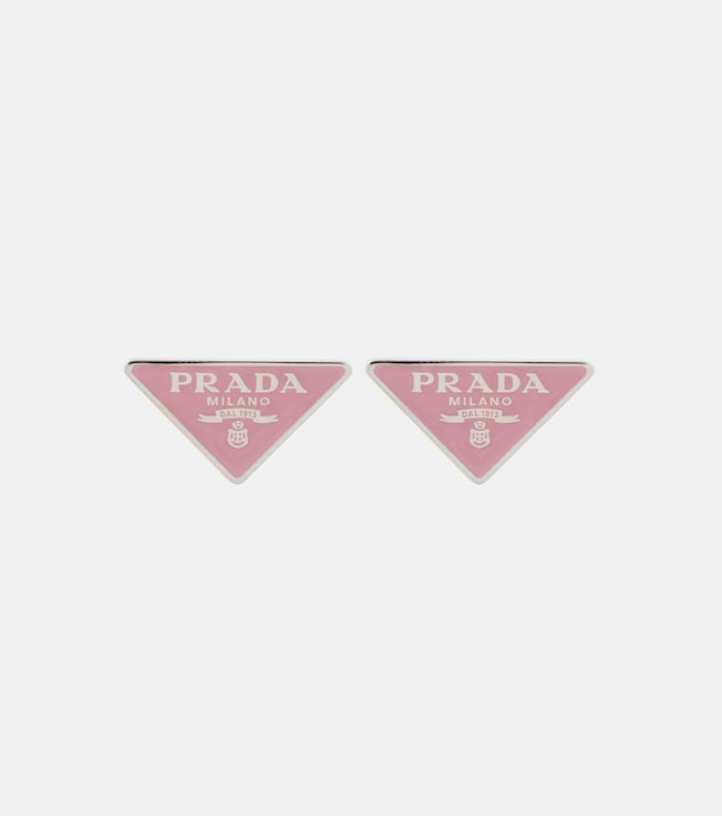 Symbole sterling silver earrings | Prada