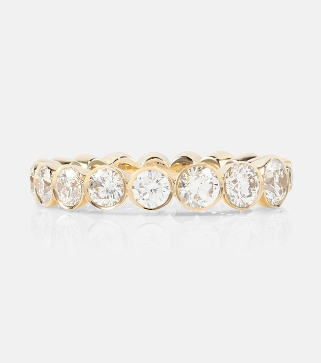 Ensemble Croissant 18kt gold ring with diamonds  | Sophie Bille Brahe