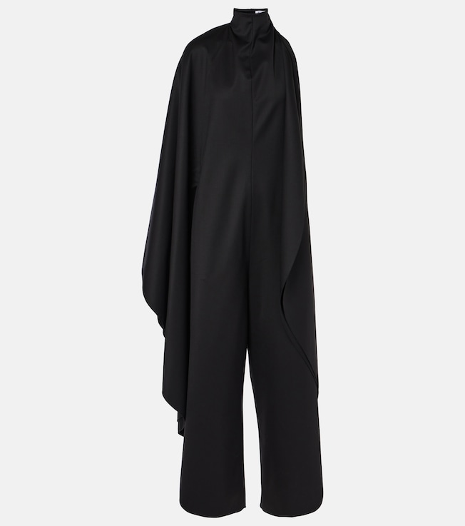 Open-back wool grain de poudre jumpsuit | Alaïa