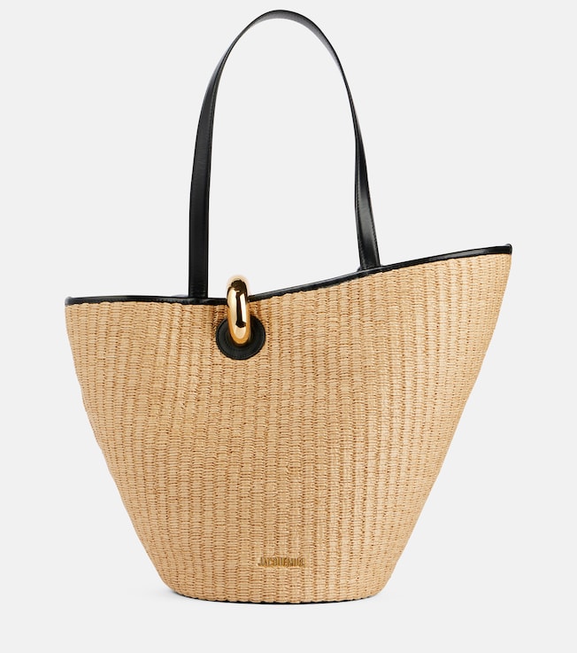 Bambola raffia-effect basket bag | Jacquemus