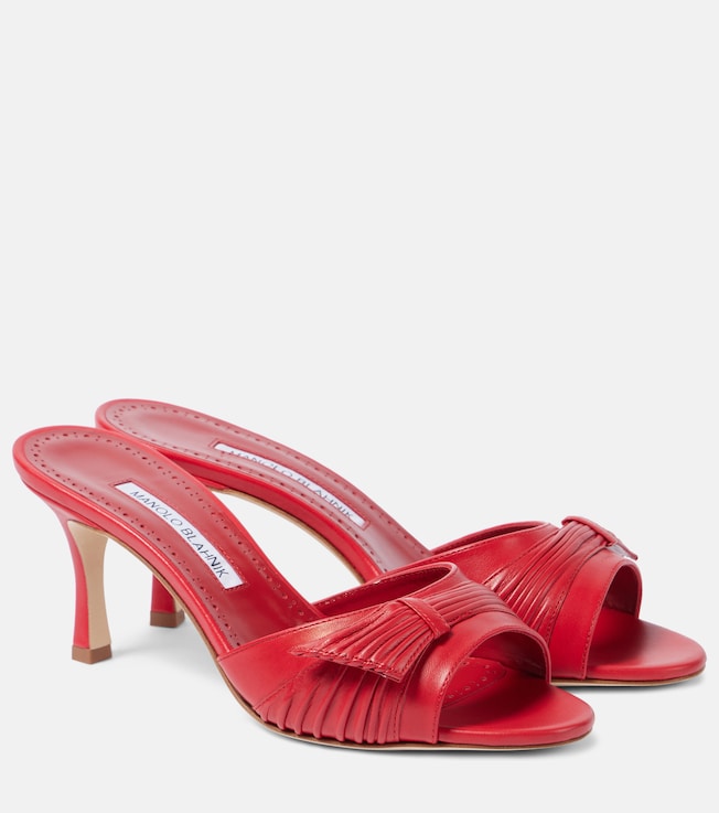 Ebakmu 70 leather mules | Manolo Blahnik