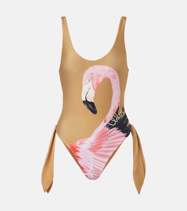 Printed cutout swimsuit | Chloé