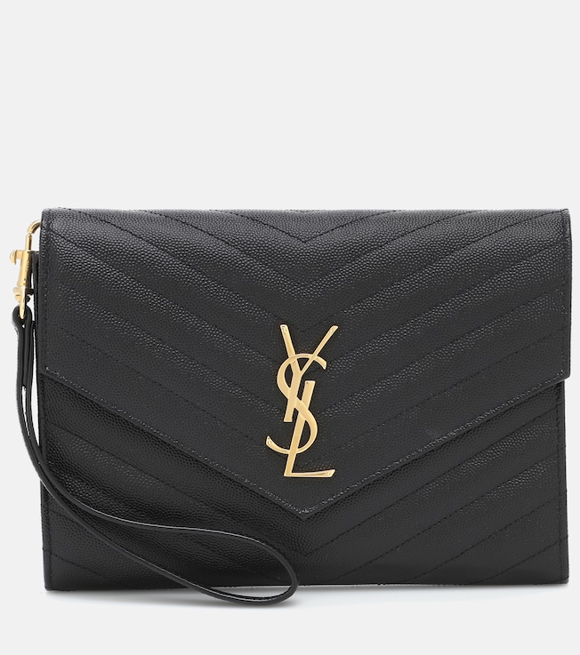 Cassandre matelassé leather clutch | Saint Laurent