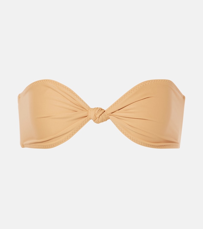 Gathered bandeau bikini top | Same