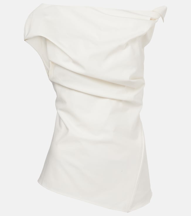 Twist gathered cotton top | Entire Studios