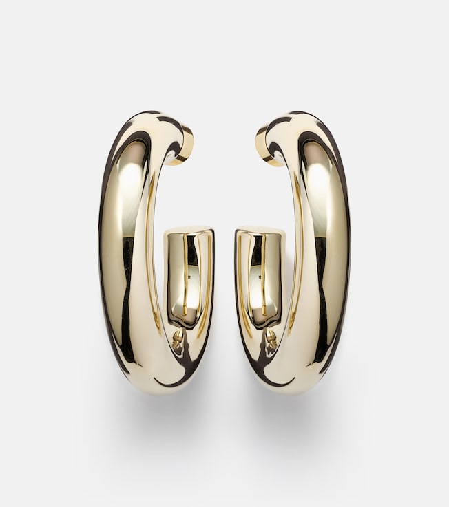 Jamma Mini 10kt gold-plated hoop earrings | Jennifer Fisher