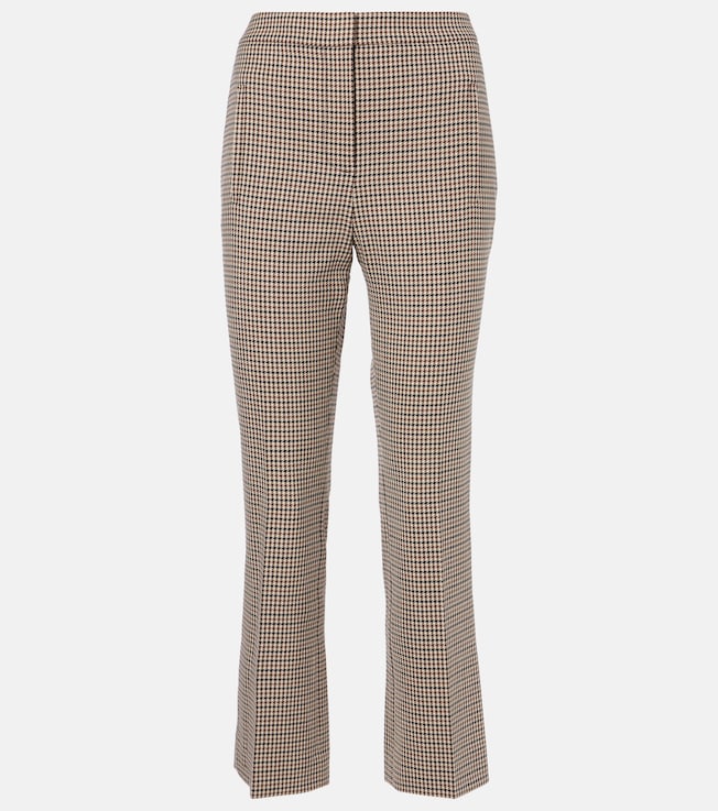 Arte Houndstooth high-rise cropped pants | Veronica Beard