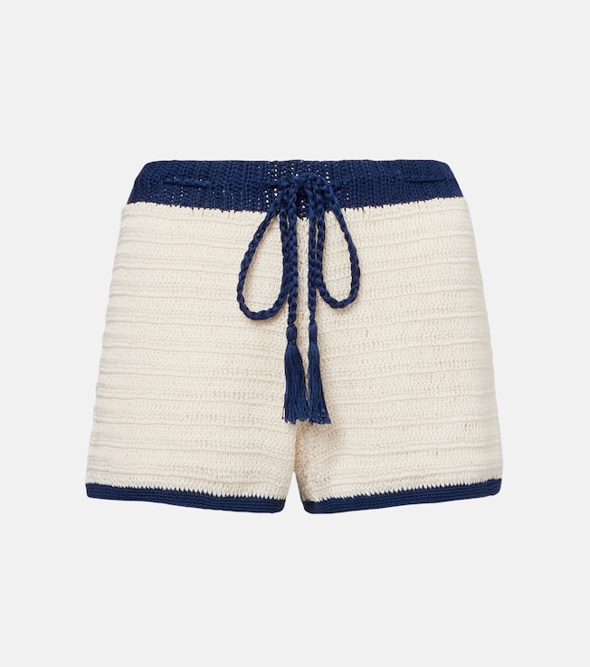 Seaside crochet cotton shorts | Anna Kosturova