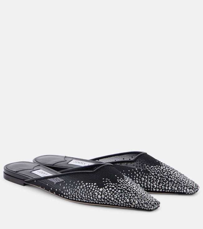 Vivi embellished mesh mules | Jimmy Choo