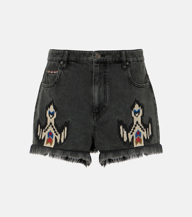 Lesia embroidered denim shorts | Marant Etoile