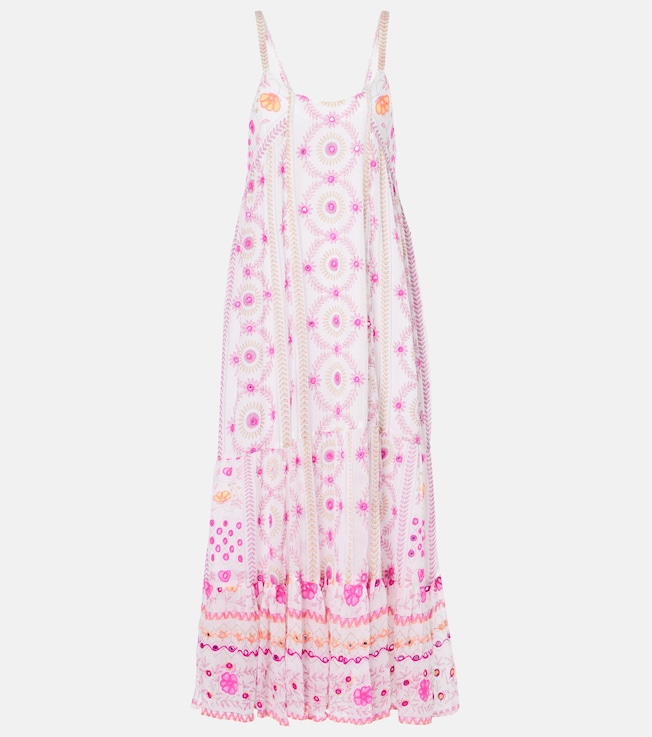 Printed cotton midi dress | Juliet Dunn