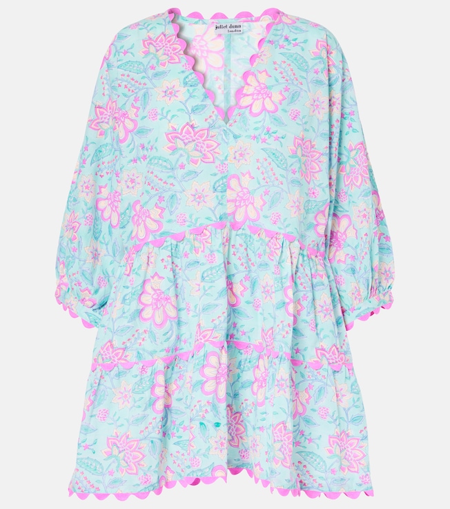 Floral cotton minidress | Juliet Dunn