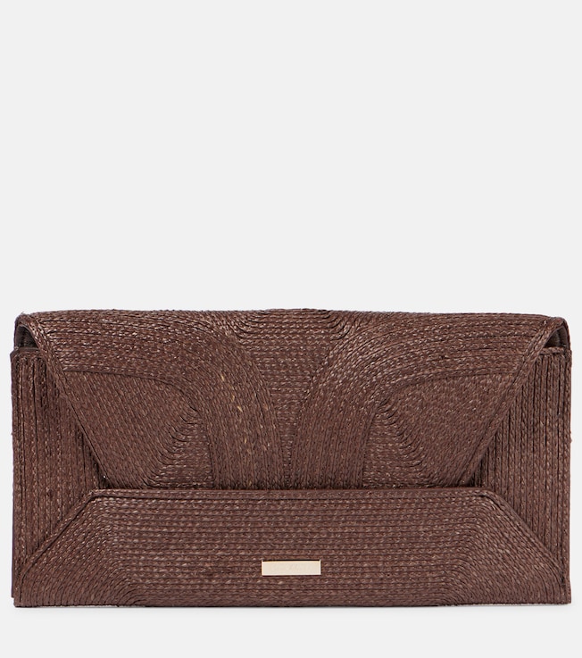 Vacanza Small raffia clutch | Aquazzura