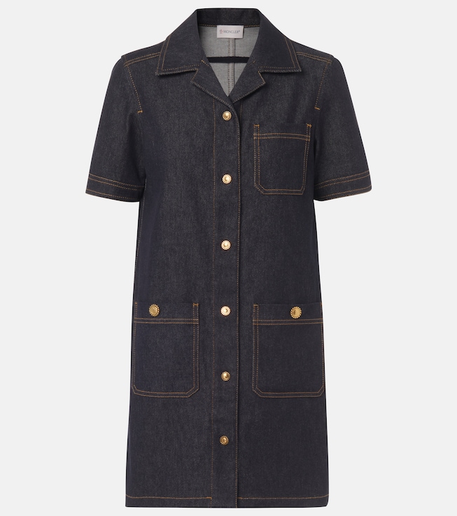 Denim shirt dress | Moncler