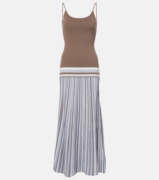 Citara striped cotton-blend maxi dress | Faithfull