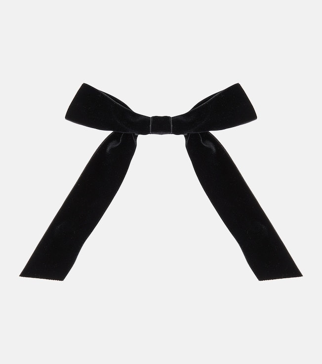 Adley bow velvet barrette | Jennifer Behr