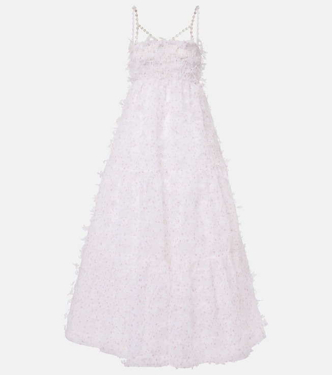 Floral ruffled maxi dress | Susan Fang