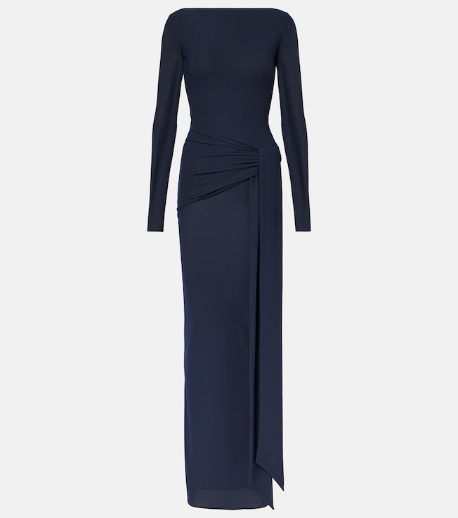 Semi-sheer gathered gown | Alex Perry