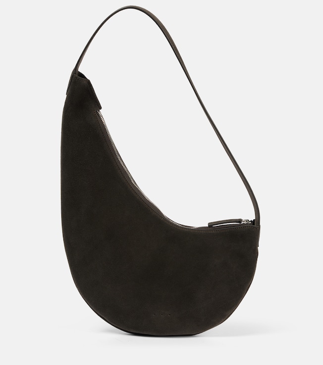 Lune Mini suede shoulder bag | Aesther Ekme
